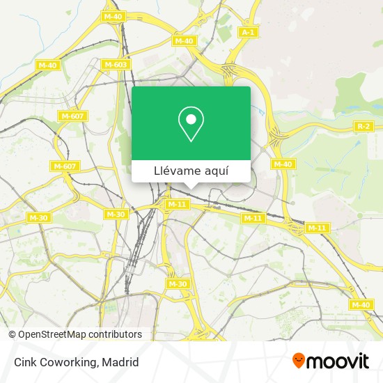 Mapa Cink Coworking