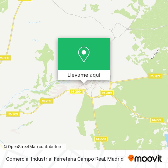 Mapa Comercial Industrial Ferreteria Campo Real