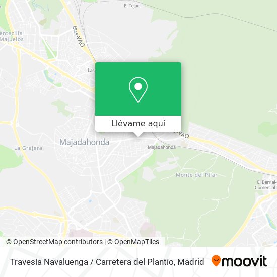 Mapa Travesía Navaluenga / Carretera del Plantío