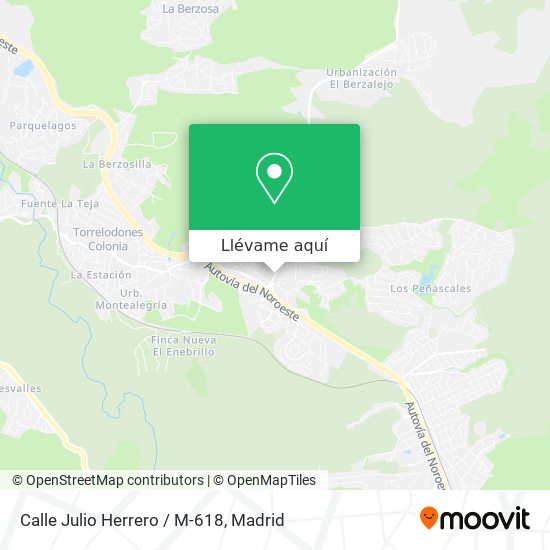 Mapa Calle Julio Herrero / M-618