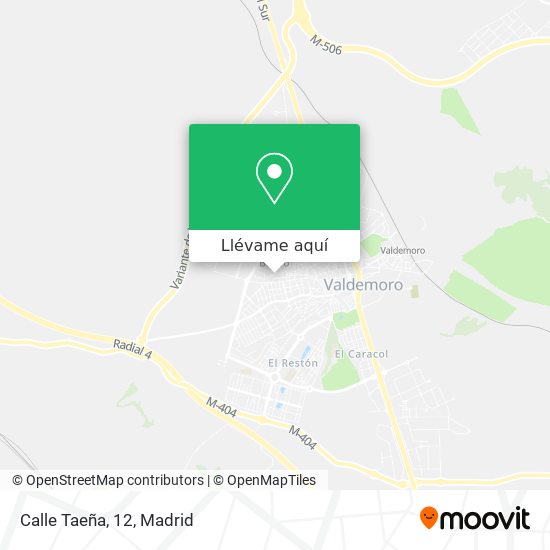 Mapa Calle Taeña, 12