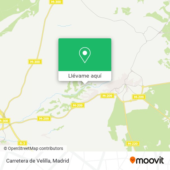 Mapa Carretera de Velilla