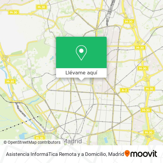 Mapa Asistencia InformáTica Remota y a Domicilio