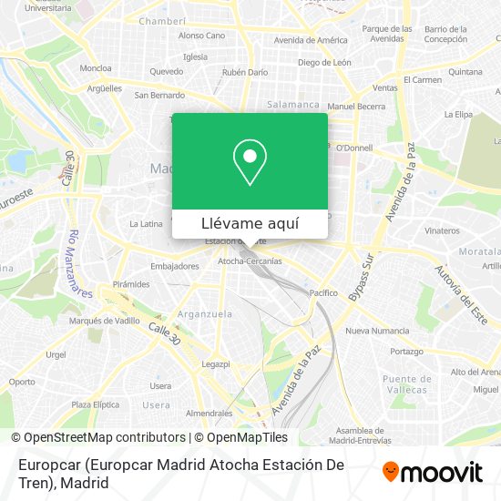 Mapa Europcar (Europcar Madrid Atocha Estación De Tren)