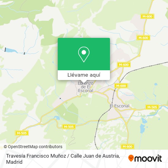Mapa Travesía Francisco Muñoz / Calle Juan de Austria