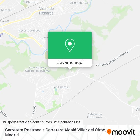 Mapa Carretera Pastrana / Carretera Alcalá-Villar del Olmo