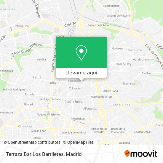 Mapa Terraza Bar Los Barriletes