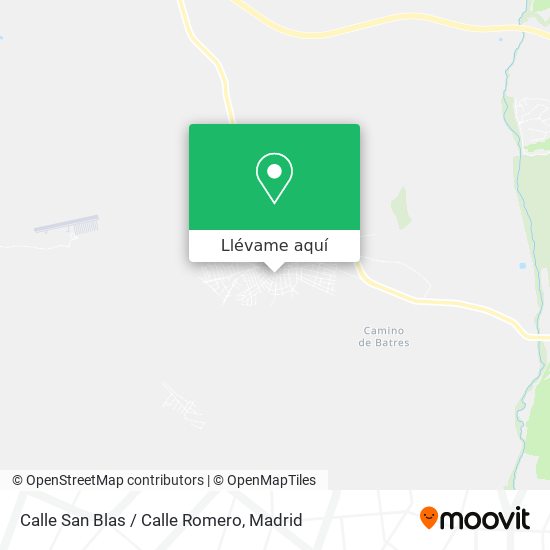 Mapa Calle San Blas / Calle Romero