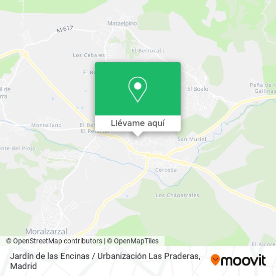 Mapa Jardín de las Encinas / Urbanización Las Praderas