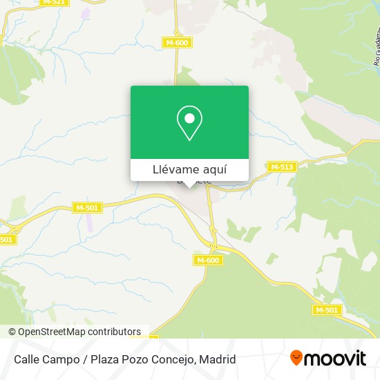 Mapa Calle Campo / Plaza Pozo Concejo