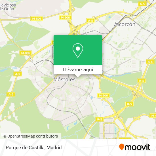 Mapa Parque de Castilla