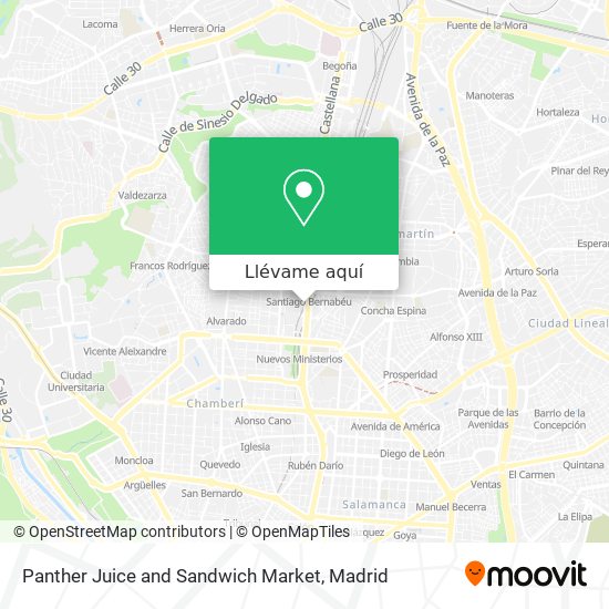 Mapa Panther Juice and Sandwich Market