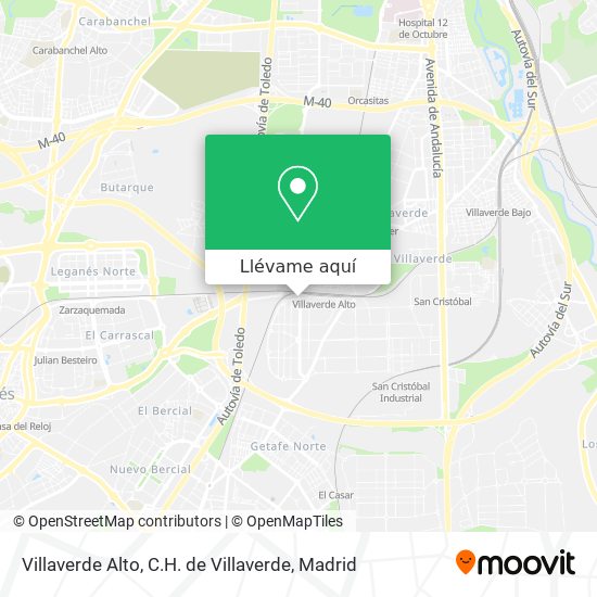 Mapa Villaverde Alto, C.H. de Villaverde