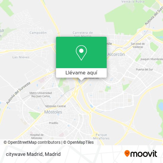 Mapa citywave Madrid