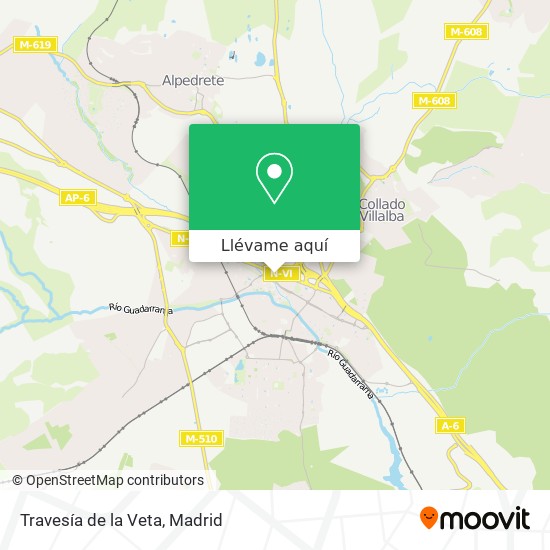 Mapa Travesía de la Veta