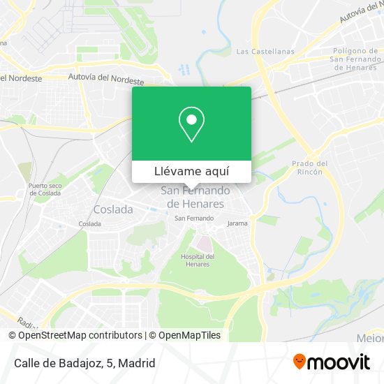 Mapa Calle de Badajoz, 5