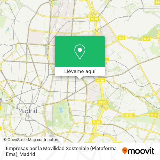 Mapa Empresas por la Movilidad Sostenible (Plataforma Ems)