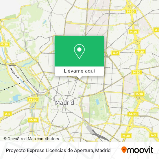 Mapa Proyecto Express Licencias de Apertura