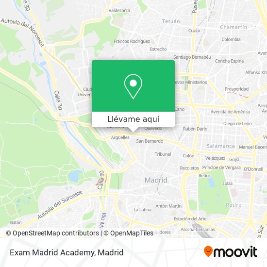 Mapa Exam Madrid Academy