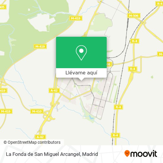 Mapa La Fonda de San Miguel Arcangel