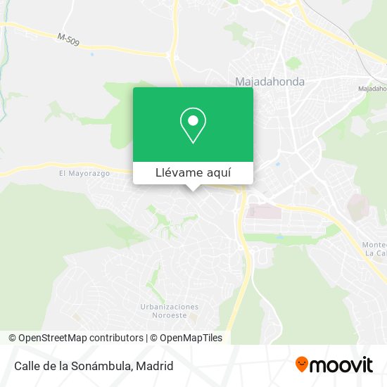 Mapa Calle de la Sonámbula