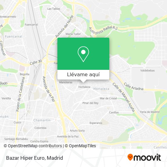 Mapa Bazar Hiper Euro