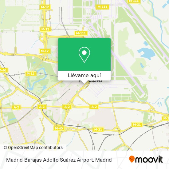 Mapa Madrid-Barajas Adolfo Suárez Airport
