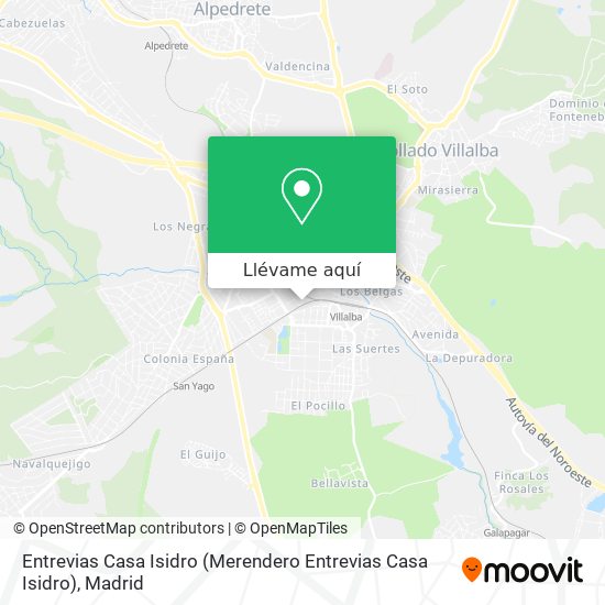 Mapa Entrevias Casa Isidro
