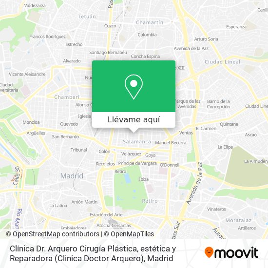 Mapa Clínica Dr. Arquero Cirugía Plástica, estética y Reparadora (Clinica Doctor Arquero)