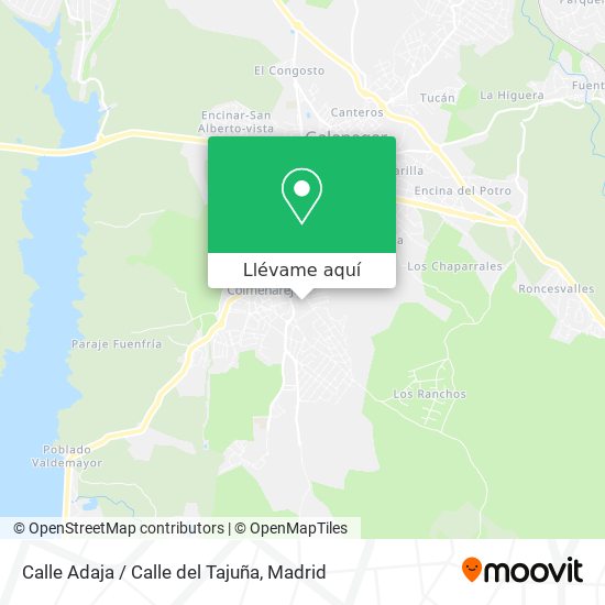 Mapa Calle Adaja / Calle del Tajuña