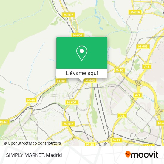 Mapa SIMPLY MARKET