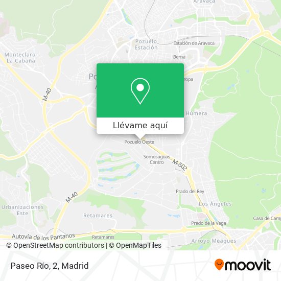 Mapa Paseo Río, 2