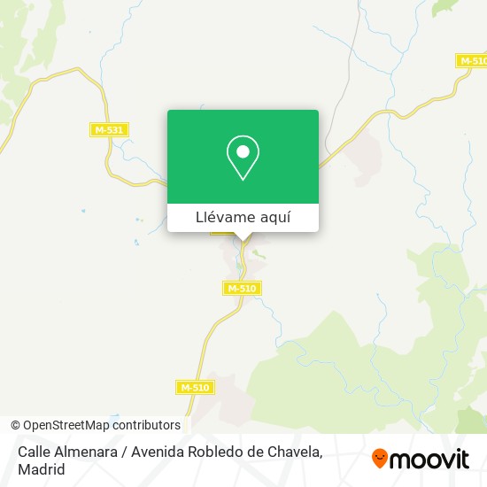 Mapa Calle Almenara / Avenida Robledo de Chavela