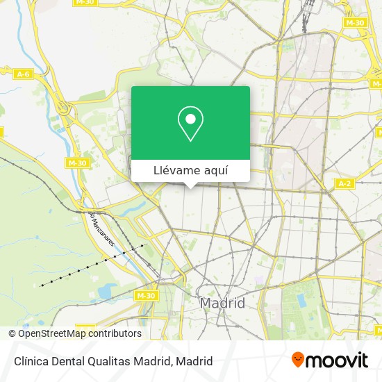 Mapa Clínica Dental Qualitas Madrid