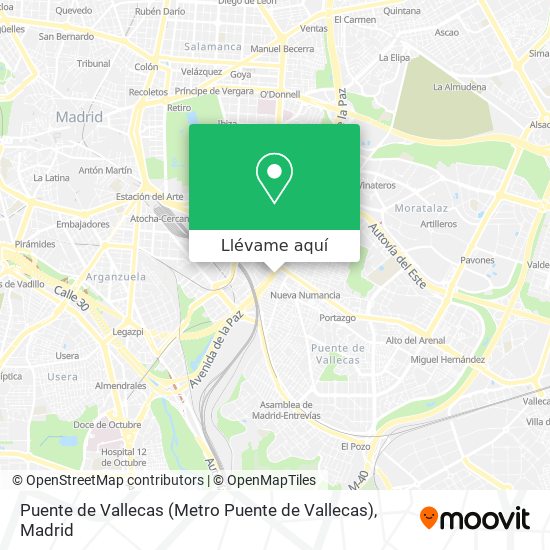Mapa Puente de Vallecas