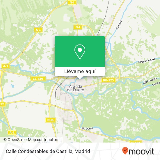Mapa Calle Condestables de Castilla