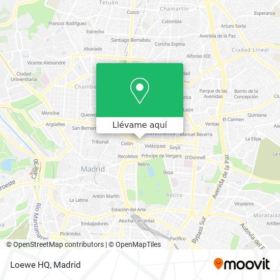 Mapa Loewe HQ