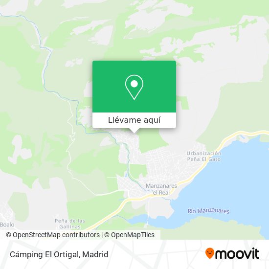 Mapa Cámping El Ortigal