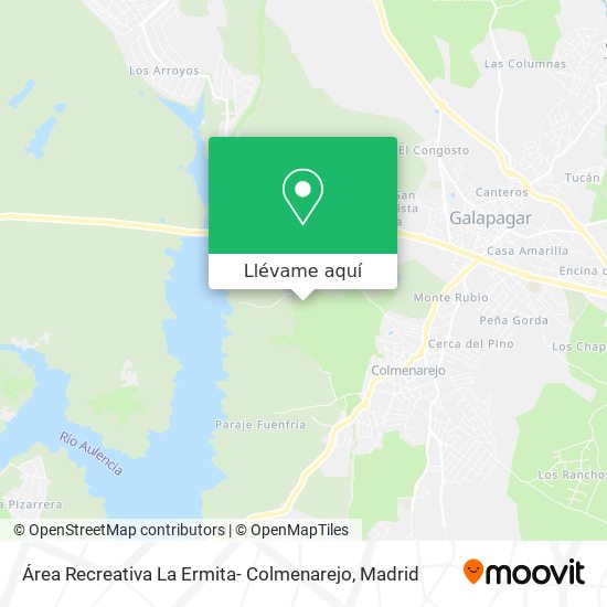 Mapa Área Recreativa La Ermita- Colmenarejo