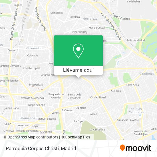 Mapa Parroquia Corpus Christi