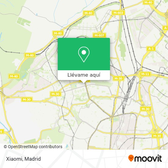 Mapa Xiaomi