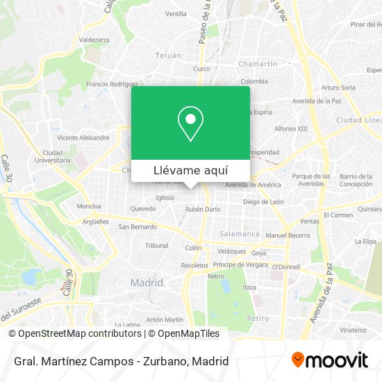 Mapa Gral. Martínez Campos - Zurbano