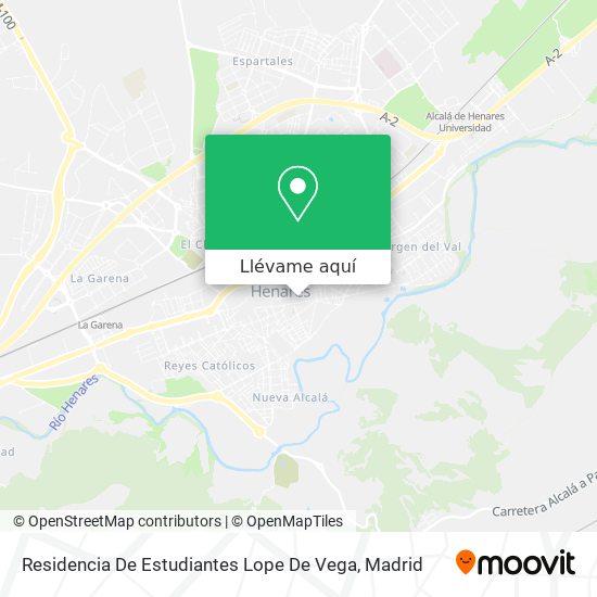 Mapa Residencia De Estudiantes Lope De Vega