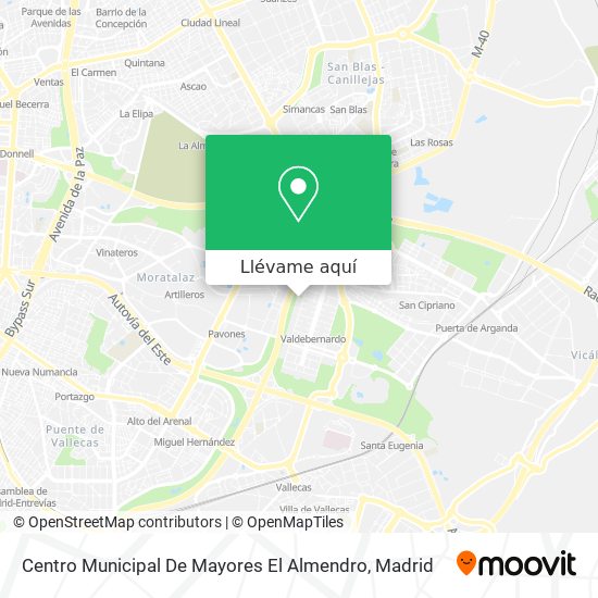 Mapa Centro Municipal De Mayores El Almendro