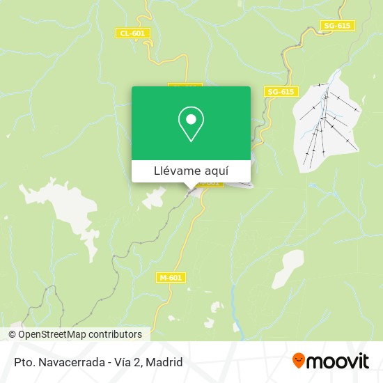 Mapa Pto. Navacerrada - Vía 2