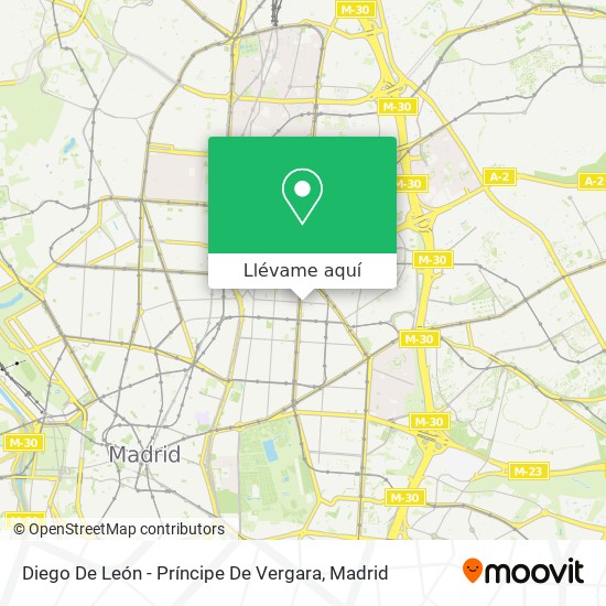 Mapa Diego De León - Príncipe De Vergara