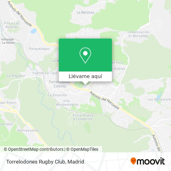Mapa Torrelodones Rugby Club