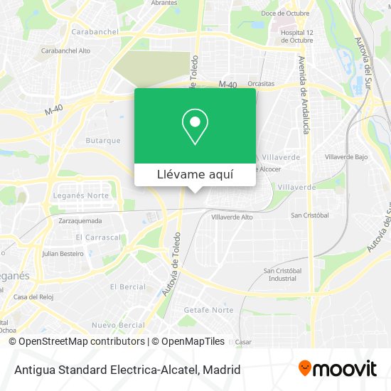 Mapa Antigua Standard Electrica-Alcatel