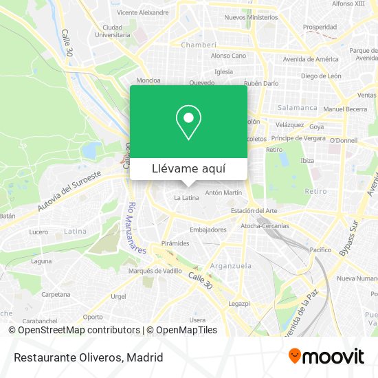 Mapa Restaurante Oliveros