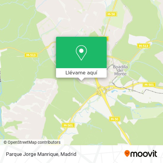 Mapa Parque Jorge Manrique